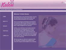 Tablet Screenshot of kalonbeauty.com